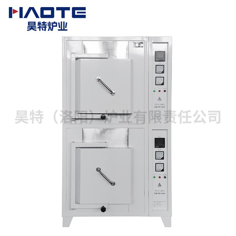 400X300X300馬弗爐1400℃2臺一體式白