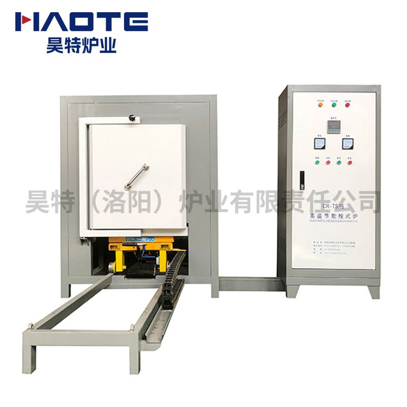 臺車爐800X500X500溫度1700℃爐門爐車分體灰白